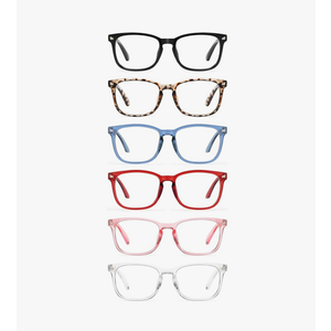 CCVOO Mix & Match Reading Glasses for Women - Lightweight, Comfortable Fit, Clear Vision - Blue Light Blocking 1.25, 6 pack mix