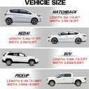 Hail Protector Car Cover, Compatible with Ford Chevrolet Toyota and Many Other Models,Car Cover Waterproof All Weather,5-Layer Thickened Cotton, Protection for SUV and Sedan(Silver, All SUV 181-205In)