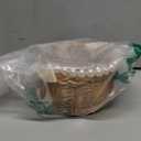 Wicker Rattan Flower Girl Basket with Bows,Pearl Handle Flower Basket,Wedding Flower Girl Basket and Home Decorations. (1) (Natural one piece)