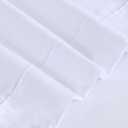 RUVANTI Full Size Sheets Set, Brushed Microfiber Sheets 4 Pieces (1 Fitted Sheet, 1 Flat Sheet, 2 Pillowcases), with 15-inch Deep Pockets, Lightweight & Compfy Premium Hotel Bedding, White