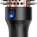 Thermal Brush for Blowout Look, Zavarea CarePro 1.5 Inch Negative Ion Thermal Brush with Cool-Air Tech, Easy to Make Hair Shinier & Smoother, 3-in-1 Heated Styler with Dual Voltage, Black (Midnight Black)