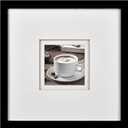 Yaetm 12x12 Square Picture Frame Matted to 5x5, Double Floating Ivory Mat, Black Photo Frame with Polished Tempered Glass for Wall Gallery, Home and Office, Wall Mounting, Single, Black