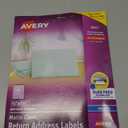 Avery Printable Return Address Labels, 0.5" x 1.75", Matte Clear, 2,000 Blank Mailing Labels (08667)