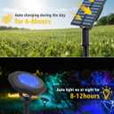 Solar Spot Lights Outdoor Waterproof IP68, 3-in-1 LED Color Changing Solar Landscape Lights, 2 Light Modes Pond Lights Landscape Path Lights for Outside Garden Yard Pond Pathway