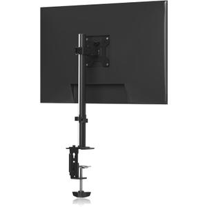 Pholiten Single Monitor Stand, Heavy Duty Adjustable Monitor Arm Desk Mount for 13-32Inch, Tilt, Swivel, Rotate, Support 22 lbs,Black