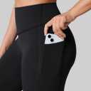 UNISSU Hugcurve No Front Seam High Waisted Workout Leggings with Pockets for Women Buttery Soft Yoga Pants Gym Tights - 25'' (Black, XL)