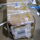 RITSU 5-Piece Farmhouse Round Retractable Dining Table Set with 4 Upholstered Dining Chairs, Copper Ingot Trim, MDF and Rubber Wood for Living Room, Apartment,Espresso