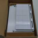 Monitor Riser, White Monitor Stand, Blocks To Raise TV Height, Solid Wood & Metal Computer Stand, Ergonomic TV Riser Blocks, 2 Pack, White, 14.5 Inches