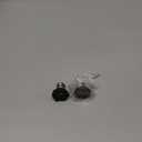 uxcell 2pcs Toilet Button Pusher, Toilet Tank Button, Crystal Toilet Flush Button Helper Pusher for Women Long Nail Black