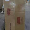 Hasipu Farmhouse Bathroom Mirror, 18"x26" Rustic Wood Framed Wall Mounted Mirror, Brown Vintage Vanity Mirror Barn Door Style Decrative Mirrors