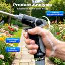 2026 New Power Jet Water, Turn Any Hose Into A High-Pressure Water Cleaning Jet, Heavy Duty Garden Hose Nozzle,Spray Nozzles for Cleaning Yard Patio Car