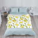 Lemon Throw Blankets 50"x40" Lightweight Flannel Fleece Cozy Soft Blanket Home Decor for Couch Bed Sofa Bedroom Living Room Travel Birthday Christmas All Season