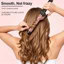 Curling Iron Wand Ceramic Barrel Hair Curler with Clamp, Adjustable Temperature, Dual Voltage Travel (1 inch)