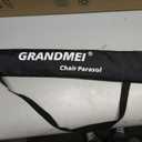 Chair Umbrella with Clamp,46 inches UPF 50+ Clip on Parasol for Patio,Beach Chairs,Strollers,Wheelchairs,Golf Carts