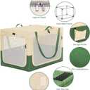 A 4 Pet 30-in Collapsible Soft Dog Crate, Medium Dogs, Travel | patented screw frame, Lockable zippers, waterproof base, washable cover, outdoor/indoor/car