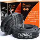 2-Pcs 27" Heavy Duty Bike Tubes 27x1 1/4-1 3/8 FV48MM Presta Valve 28/35-630 Inner Tube 27" Bicycle Tubes Compatible with 27x1 27 x 1.25 27 x 1-1/4 27x1-1 3/8 Bike Tire Tubes