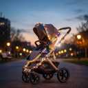 16.4ft LED Stroller Lights - Theme Park Favorite for Easy Stroller Finding, Beautiful Decoration with High Attention, Waterproof Battery Powered Baby Carriage Lights for Night Safety