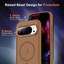 Compatible with Google Pixel 10 Case & Google Pixel 10 Pro Case with Magnetic [Compatible with Mag-Safe] Slim Translucent Matte Phone Cases with Anti-Fingerprint Tech, Brown