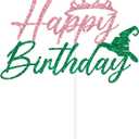 Happy Birthday Cake Topper, Have a W*cked Birthday, Pink Goes Good With Green, Princess Witches Birthdays Party Decorations