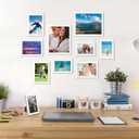 upsimples 10 Pack Picture Frames Collage Wall Decor for Mounting or Tabletop Display, Photo Gallery Frame Set for Family, Multi Sizes Including 8x10, 5x7, 4x6, White