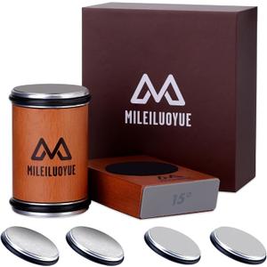 Knife Sharpener Tool Rolling Knife Sharpener Kit, Ceramic Disc Sharpeners Are Used,15&20 Magnetic Inclination Angles Making Sharpening Easier,for Gift Teachers' Day Thanksgiving, Christmas