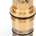 Upgraded Brass Version 94282000 Thermostatic Cartridge, 3/4", Fit for Hansgrohe Shower Thermostatic Cartridge for Ecostat Showers, Two-Hole & Three-Hole Thermostatic Tub Fillers