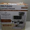 AIRMSEN Espresso Machine with Grinder, 20 Bar, Milk Frothing Steam Wand
