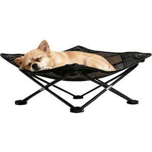 Foldable Cooling Elevated Cat Bed for Small Dogs Puppies & Kitties, 19x19 Inch, Breathable Mesh Raised Pet Cot, Lightweight Portable Washable for Small Breeds, Indoor Outdoor Camping Travel