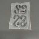 2 x 20 Pack S Hooks for Hanging, Heavy Duty S Shaped Hooks Stainless Steel Metal Hangers Hanging Hooks for Kitchen, Clothes, Plants, Work Shop, Pots, Pans,Bags, Cups, Garden