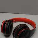 SUMEE Waterproof Over-Ear Headphones, V5.0 HD Stereo Sound Sports Wireless Over-Ear Headphones with Mic, Passive Noise Cancelling Headsets, 9 Hours Battery for Gym Running Workout Men, Women-Red