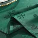 MATIRUG Christmas Tablecloth Rectangle 60x120,Wrinkle Resistant,Waterproof Winter Jacquard Table Cloth for Xmas New Year Holiday Dinner,Green