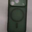 TOCOL for 17 Pro Case, Full Camera Protection, Builtin Magnetic Ring, Compatible with Magsafe Charger, Drop Protection, Translucent Matte Phone Case for iPhone 17 Pro 6.3 inch (Alpine Green)