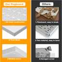 TORACK 3 PCS Metal Pegboard Panels(16x24 inch) for Wall Garage Tools Storage Pegboard for Workbench, Modular Peg Board Tool Organizer Board Kit(Pack of 3, Grey)