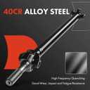 A-Premium Front Drive Shaft Driveshaft Assembly Compatible with Chevrolet, GMC Models - Silverado 2500 3500, Sierra 2500 3500 HD, Complete Prop Shaft
