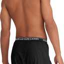 POLO RALPH LAUREN Men's Classic Fit Cotton Knit Boxers, 3-Pack (Black, L)