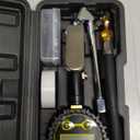 AZUNO Digital Tire Inflator with Pressure Gauge, 200 PSI, Heavy Duty Air Compressor Accessories, with Rubber Hose Lock on Air Chuck and Quick Connect Coupler, Comes with a Portable Carrying Box