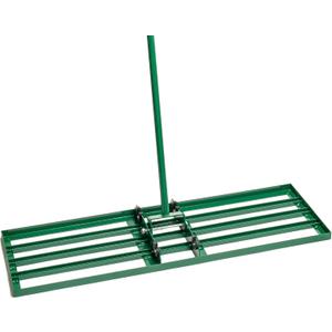 LANDZIE Lawn Leveling Rake  36" Steel Handle Yard Leveler, Lawn Level Tool for Creating a Flat Surface - Works for Soil, Dirt, Topdressing, and Ground