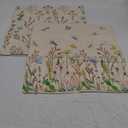 AVOIN colorlife Spring Wildflowers Throw Pillow Covers Set of 2, 18 x 18 Inch Flower Holiday Cushion Case Decoration for Sofa Couch