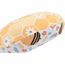 Nursing Pillow Cover Stretchy Pillow Slipcovers for Breastfeeding Moms Two-Sided Design (Bee Combination)