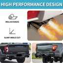 KHK 3" Dual Exhaust Tip - 3" Inlet 3" Outlet 9.5" Overall Length Diesel Exhaust Tips,Stainless Steel Weld On Truck Tailtip, Universal Fit for Trucks & Cars -Polished