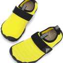 Mishansha Kids Water Shoes Quick-Dry Wide Toe Box Non-Slip Barefoot Shoes Beach Pool Swim Shoes, Yellow, 12 Little Kid
