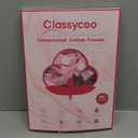 Classycoo Compressed Towel 100 PCS Mini Tablets Disposable Portable Face Towel Cotton Coin Tissue Eco-Friendly for Travel, Camping, Hiking, Sport, Beauty, Home Hand Wipes, Outdoor Activities Pink