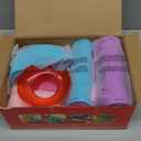 2-in-1 Rolling Ball & Car Ramp Race Track for Toddlers, Hammer Ball Drop Toy for Boys & Girls, Interactive Toys w/Sensor Lights - Montessori STEM Learning Toys - Birthday Gift for Kids 1-5+ Year Old (Pink + Purple + Cyan + Peach)