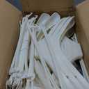 DEDU Suit Hangers for Men 15 Pack Width 17.7", Ivory White Coat Hangers no Shoulder Bump Non Slip for Thick Sweaters, Plastic Extra Wide Shoulder with Pants Bar & Metal Hook