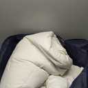 Serta Goose Feather Down Fiber Cotton Comforter King Size - 100% Cotton Duvet Insert - Hotel Luxury Hypoallergenic Bedding Comforter Light Warmth 106 x 90 Inch White