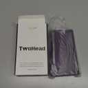 TwoHead for iPhone 11 Wallet Case with Card Holder & Detachable Magnetic Phone Case, PU Leather Wallet with Wrist Strap (Deep Purple)