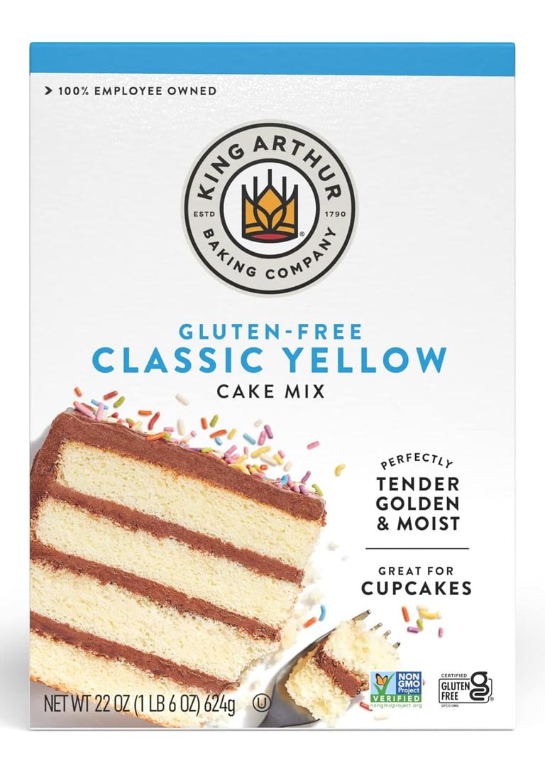 King Arthur, Mix Cake Yellow Gluten Free, 22 Ounce, BB Date: 10/02/2026