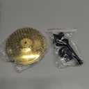 Car Cymbal Air Vent, Mini Drum Cymbal for Car Vent Decoration, Funny Car Symbol Drum Air Vent Ornament, Small Crash Cymbal Accessory Suitable for All Vehicles (Gold)