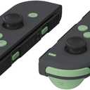 eXtremeRate DIY Full Set Buttons for Nintendo Switch & Switch OLED, Custom Replacement Buttons for JoyCon, ABXY Direction Keys SR SL L R ZR ZL + - Home Capture Trigger Buttons Springs - Matcha Green