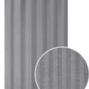 Zenna Home Ultimate Striped Waterproof Fabric Shower Curtain or Liner, 70" x 72" Grey (MSC19089)